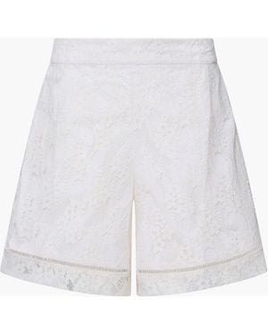French Connection Zoe Lace Shorts - Weiß