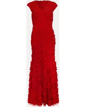 Phase Eight Charlene Maxikleid Mit Rüschen - Rot