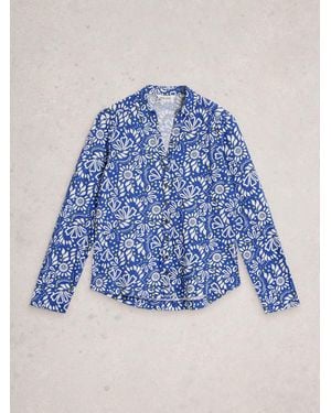 White Stuff Annie Jersey Shirt - Blue