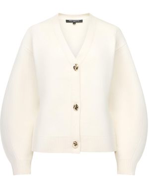 French Connection Missy Knit Cinched Waist Cardigan - Natural