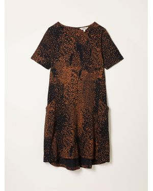 FatFace Fatface Simone Jersey Midi Dress - Brown