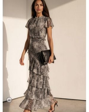 Religion Snake-Print Sian Maxi Dress - Natural