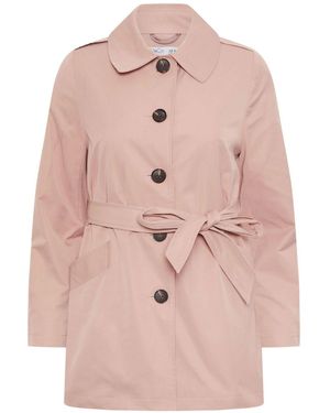M Com Petite Short Belted Jacket - Pink