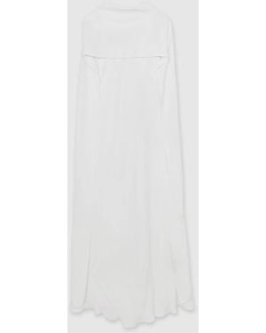 Reiss Greta Crepe Cape Maxi Dress - White