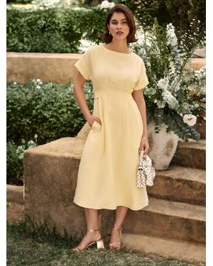 Hobbs Petite Aliya Dress - Green