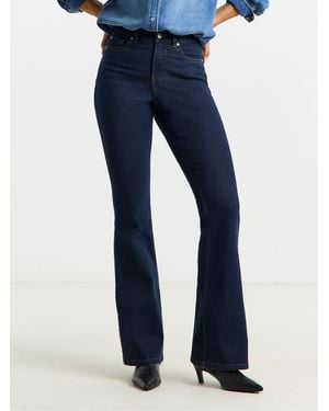 Simply Be 24/7 Flared Jeans - Blue