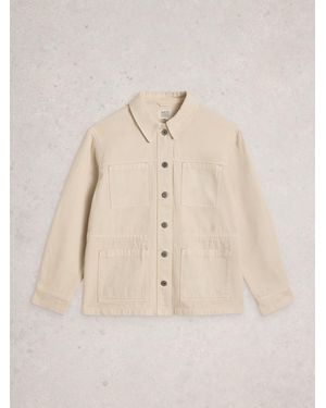 White Stuff Luna Denim Jacket - Natural