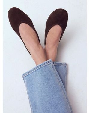 Boden High Cut Ballet Flat Shoes - Blue
