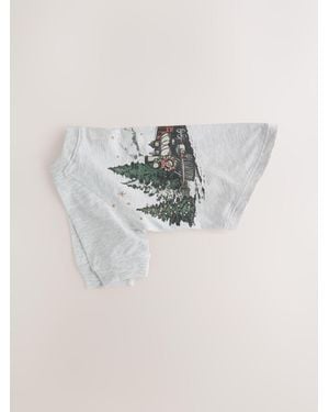 Next Weihnachtliches Haustier-Pyjama-Shirt (Familienkollektion) - Mehrfarbig