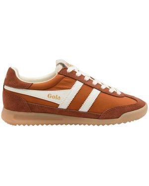 Gola Firefly Lace-Up Trainers - Brown
