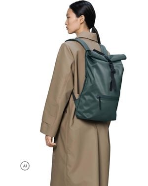 Rains Rolltop Rucksack W3 - Blue