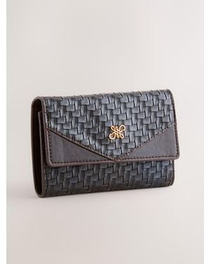 Next Chocolate Weave Detail Purse - Grey