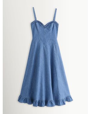 Free People Another Season Midikleid - Blau