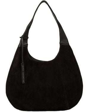 Pure Luxuries 'Juno' Suede Handbag - Black