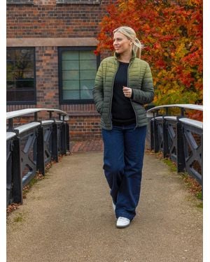 Roman Wide Leg Stretch Denim Jeans - Blue