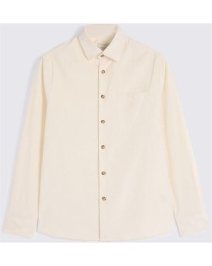 Moss Cotton Blend Corduroy Overshirt - Natural