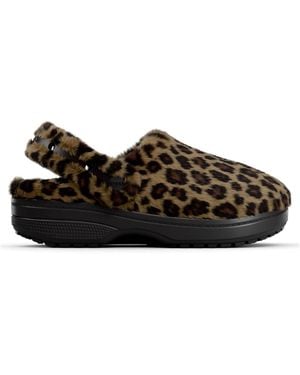 Crocs™ Classic Unfurgettable Animal Clog Slippers - Black