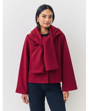 ONLY Wrap Scarf Short Jacket - Red