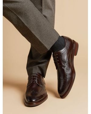 Jones Bootmaker Longwood Derby Brogues - Black