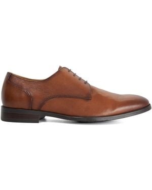 Dune Wide Fit Flexi Sole Derby Shoes - Brown