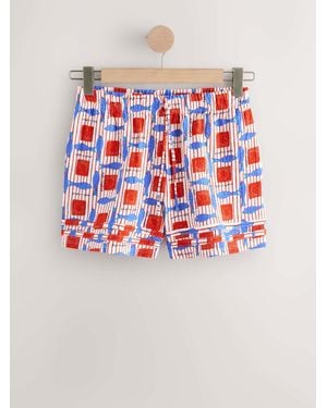 Next Tie Waist Shorts - Red