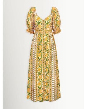 Pink City Prints Maree Dress - Mettallic