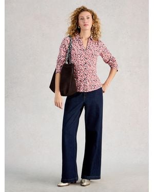 White Stuff Annie Jersey Shirt - Blue