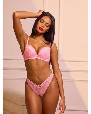 Boux Avenue Light Thong Mollie Lace Panties - Orange