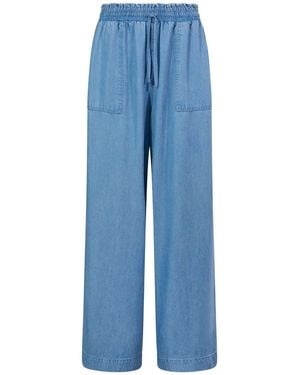 TOG24 Lucy Wide Leg Denim Look Pants - Blue