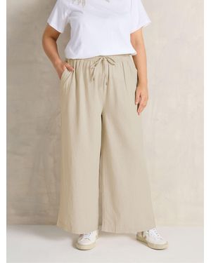 Evans Premium Linen Pants - Natural