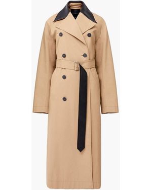 French Connection Dasha Cotton Twill Trench Coat - Natural
