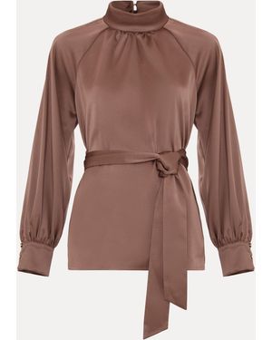 Phase Eight Celene Blouse - Brown
