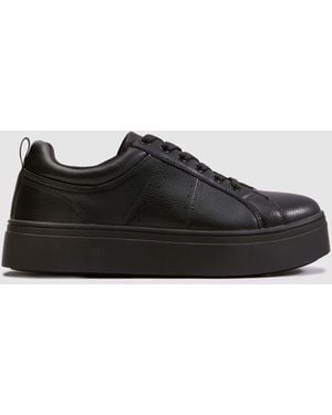 schuh Naomi Lace Up Trainers - Black