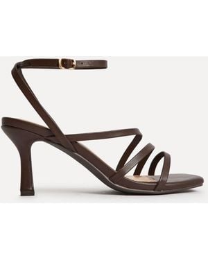 Linzi Reflect Wide Fit Strappy Heeled Sandals - White