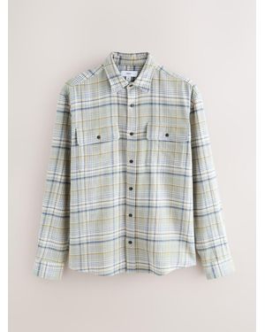 Next Check Long Sleeve Shirt - Blue