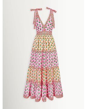 Pink City Prints Amour Dress - Weiß