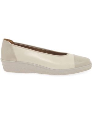 Gabor Petunia Low Wedge Shoes - White