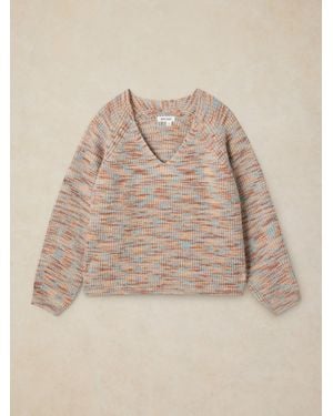 White Stuff Savannah Spacedye Sweater - Natural