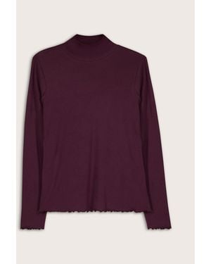 Baukjen Paige Luxe Turtle Neck Top - Purple