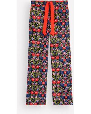 Boden Brushed Cotton Pajama Pants - White