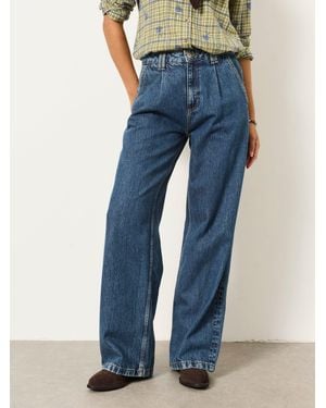 FatFace Fatface Maya Pleat Jeans - Blue
