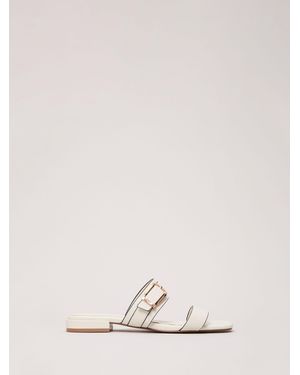 Phase Eight Buckle Flat Sandals - Natural