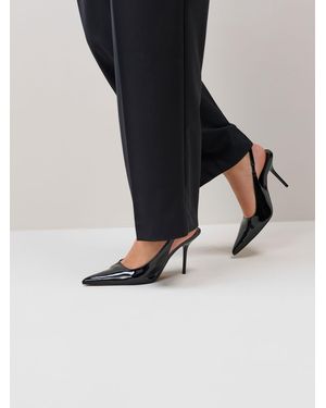 schuh Sade Slingback Court Shoes - Schwarz
