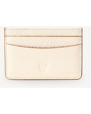 Aspinal of London Slim Credit Card Case Grain Leather - Natural