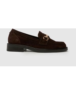 schuh Lori Snaffle Loafers - White