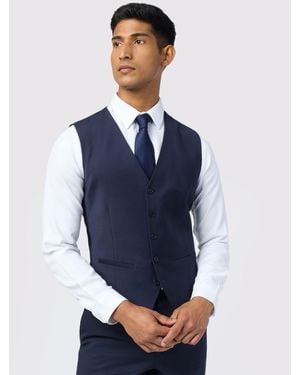Ted Baker Performance Panama Waistcoat - Blue