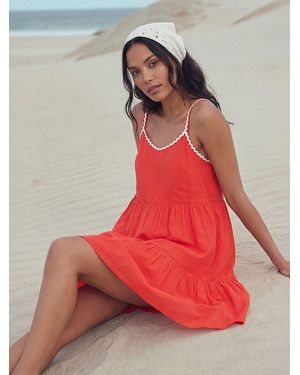 Roman Embellished Strappy Tiered Dress