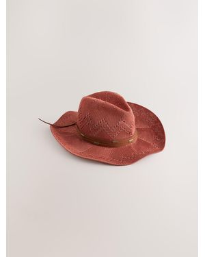Next Packable Western Hat - Red