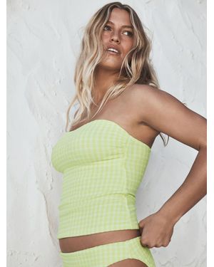Next Bandeau Tankini Top - Green