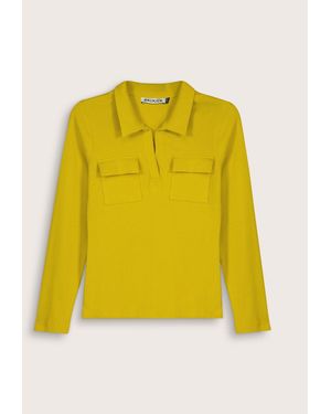 Baukjen Allie Rib Collar Top - Yellow